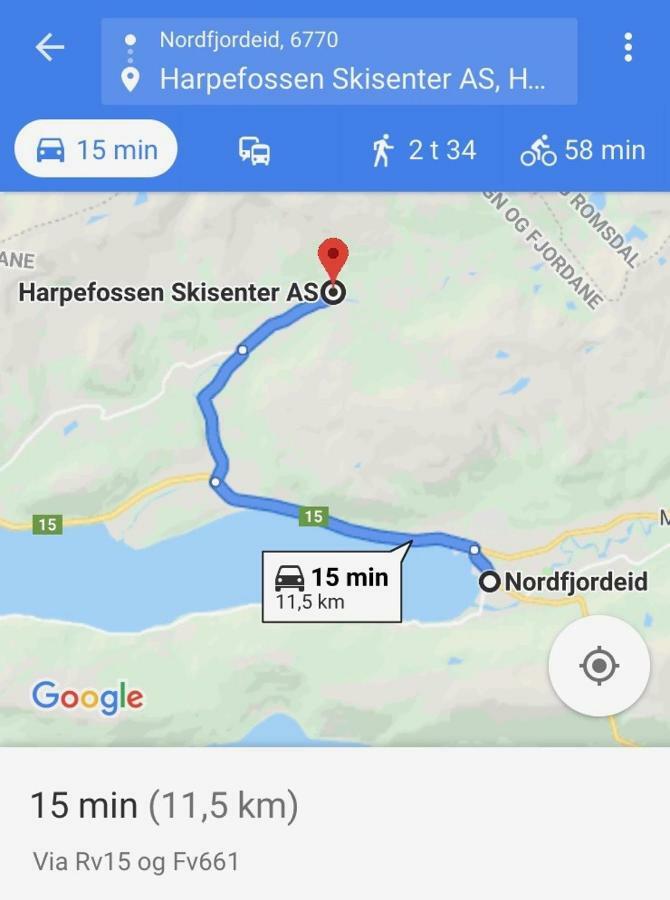 Harpefossen Skisenter Og Hyttegrend Nordfjordeid Exterior foto